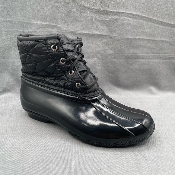 Sperry Shoes - Sperry Saltwater Quilted Duck‎ Boot Women’s Size 7M STS83229 Black